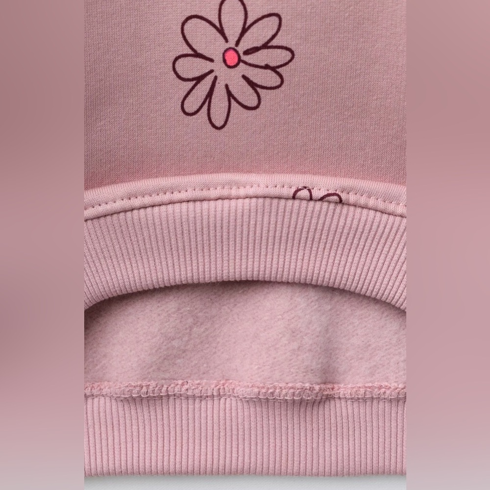Zara Pink Floral Kids Sweatshirt - Picture 4 of 4